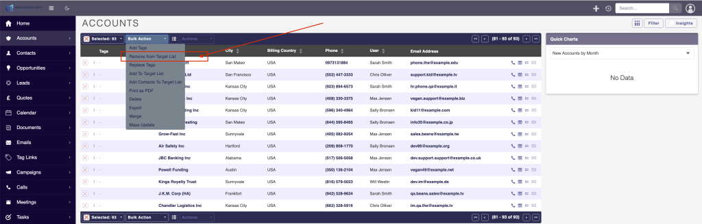 MTS Dynamic Target List | Automated SuiteCRM Segmentation