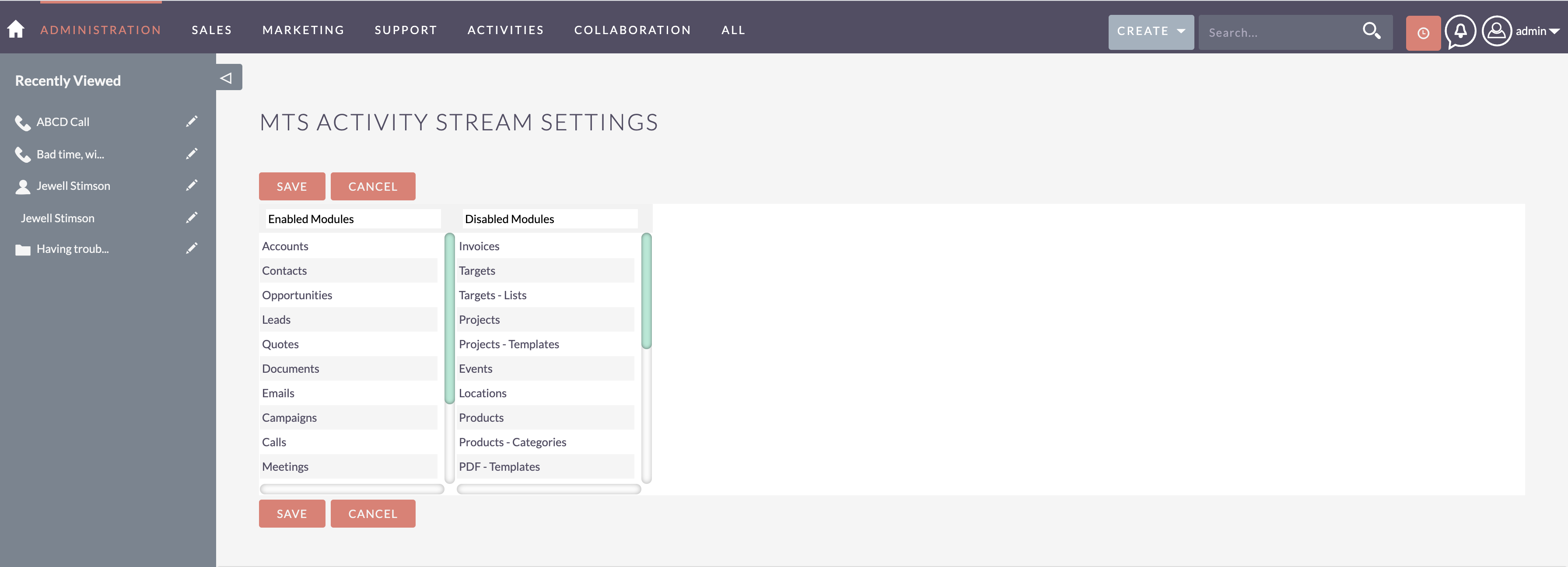 MTS Activity Stream screenshot #1