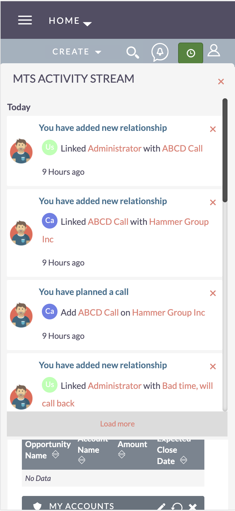 MTS Activity Stream screenshot #3