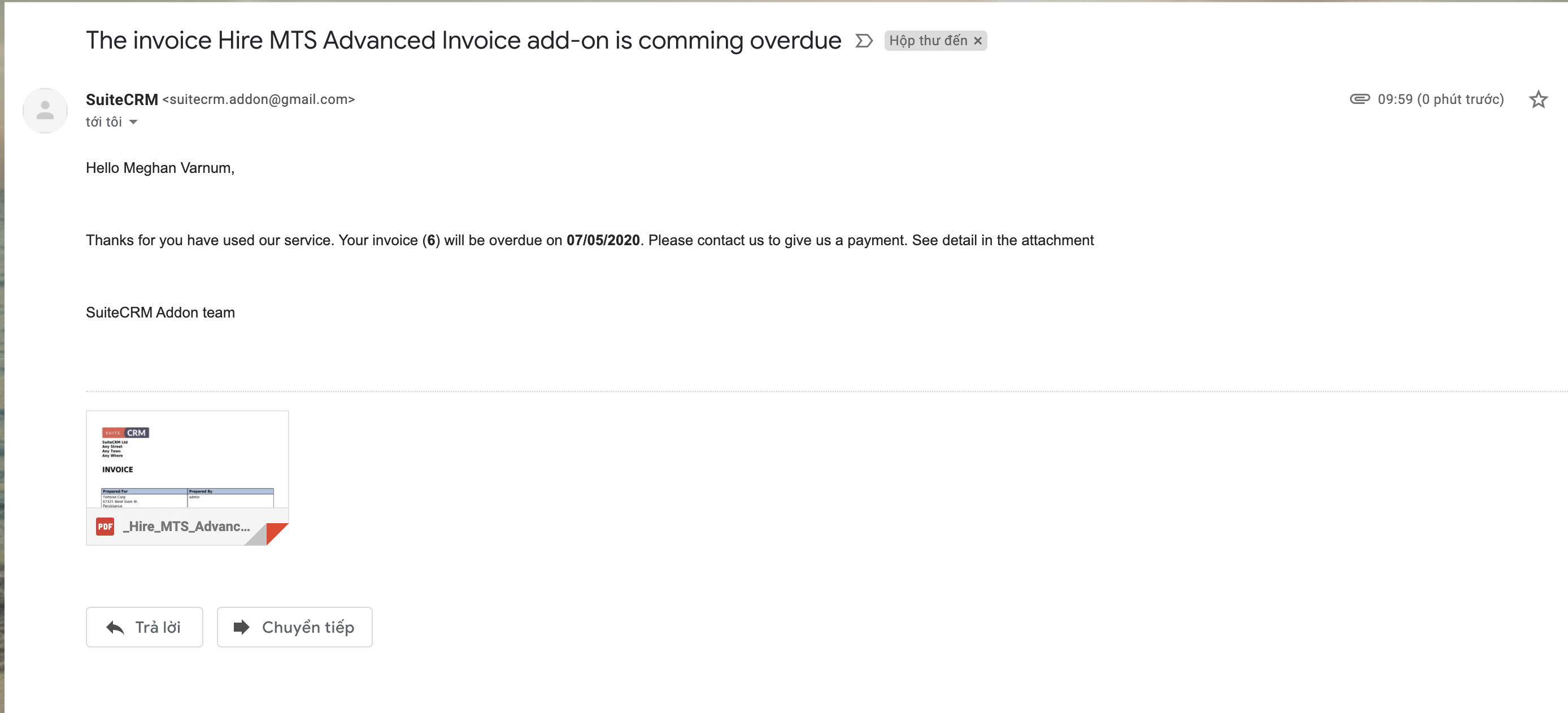 MTS Advanced Invoice screenshot #2