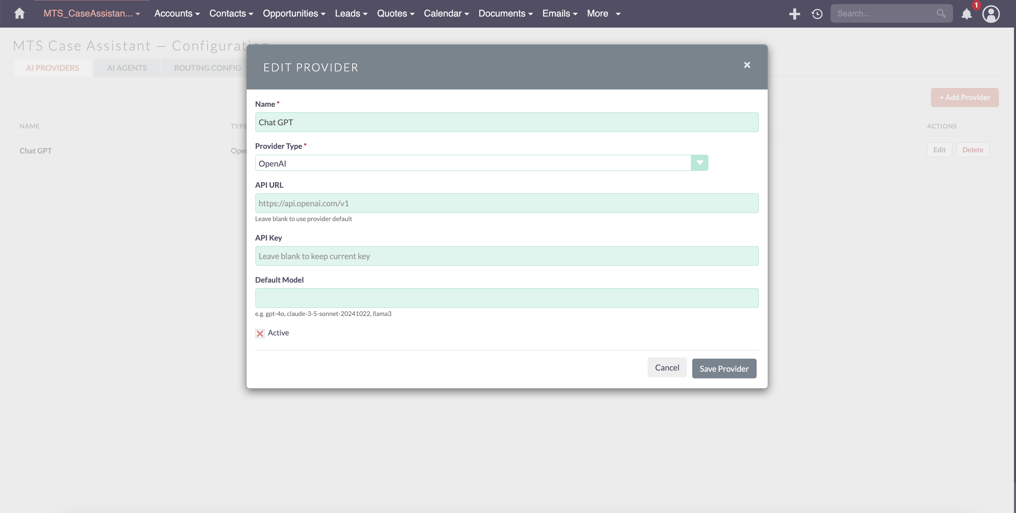MTS AI Case Assistant screenshot #1