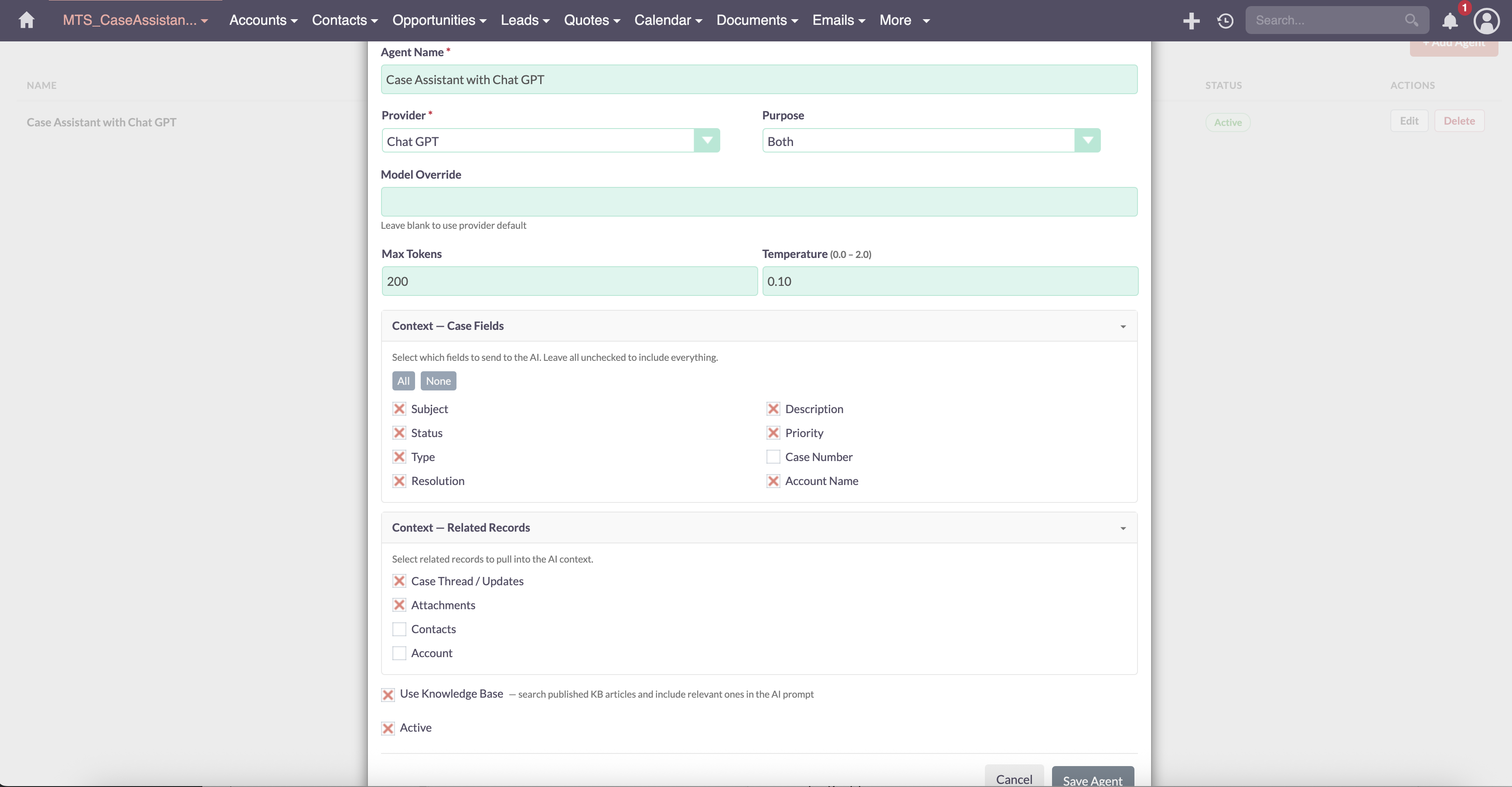 MTS AI Case Assistant screenshot #2