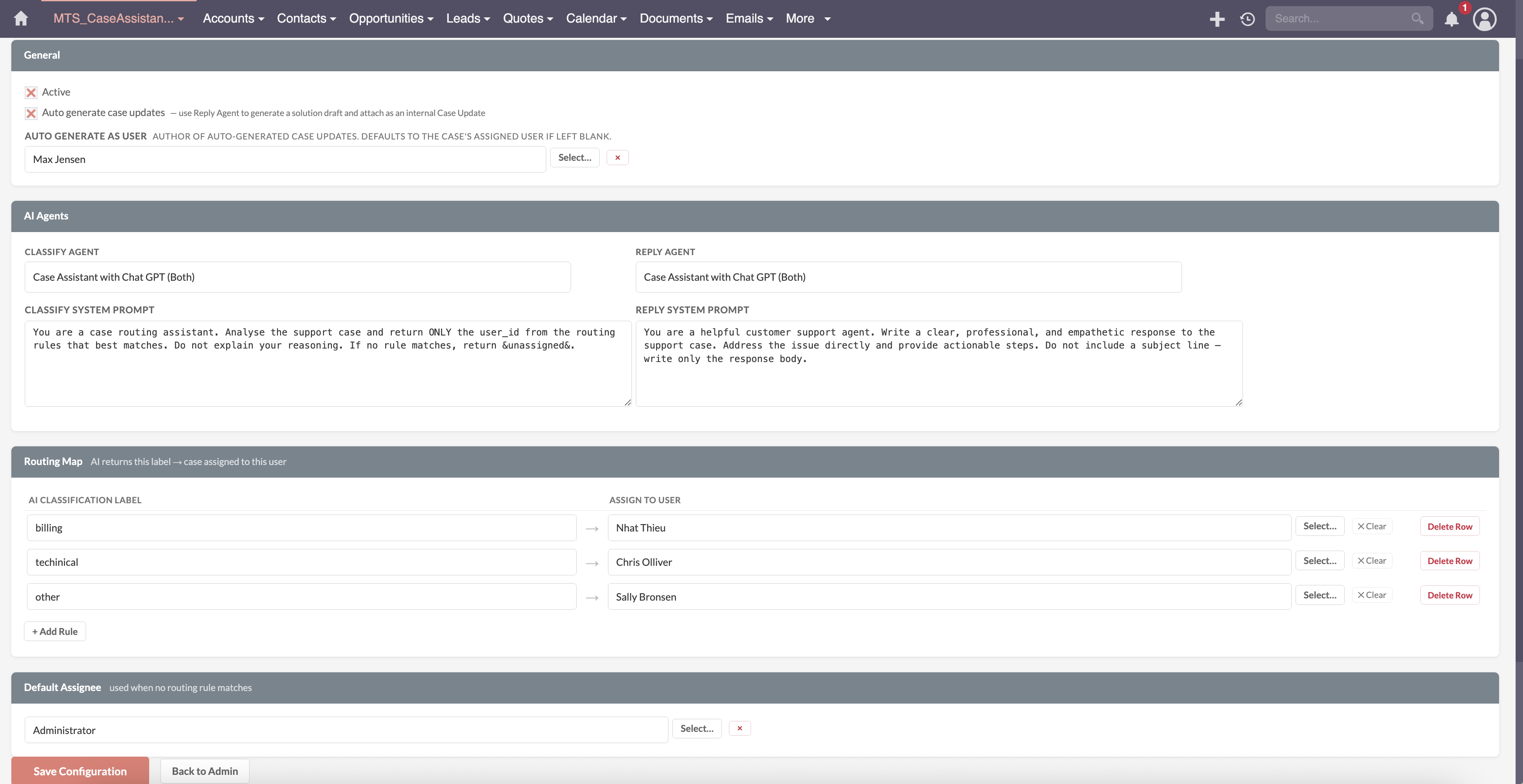 MTS AI Case Assistant screenshot #3
