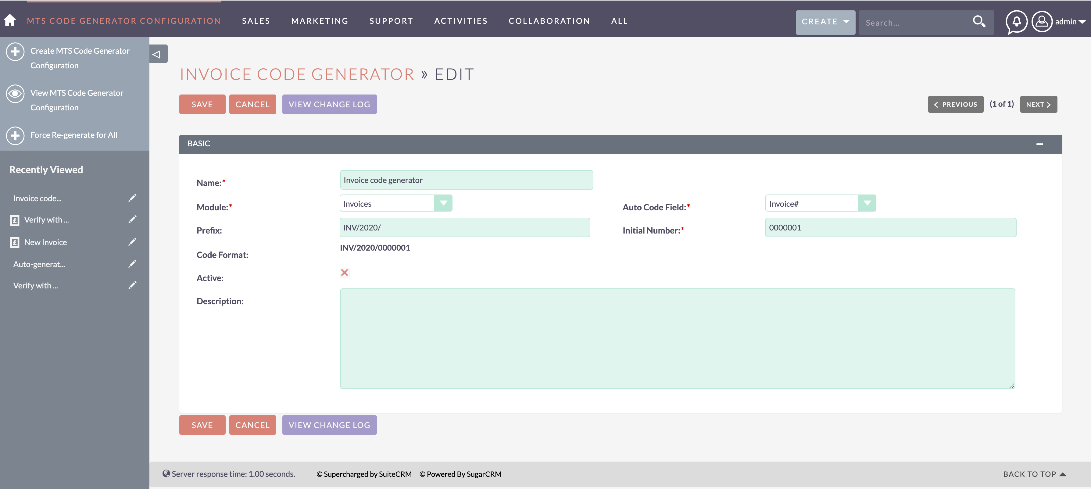 MTS Code Generator screenshot #1