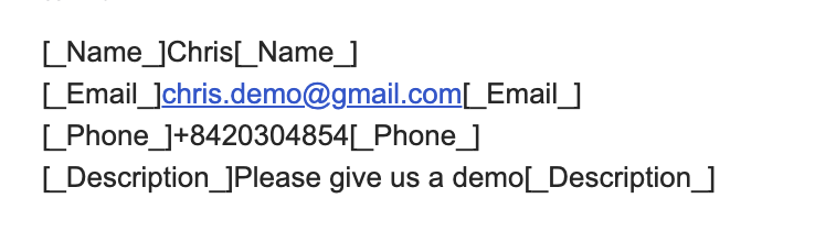 MTS Email to Customer screenshot #2