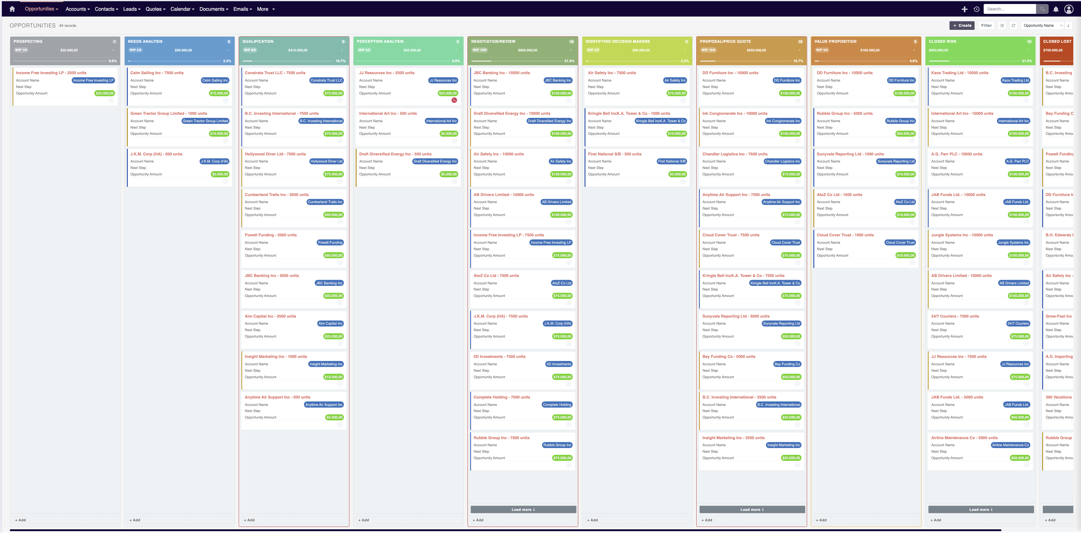 MTS Kanban for SuiteCRM screenshot #2