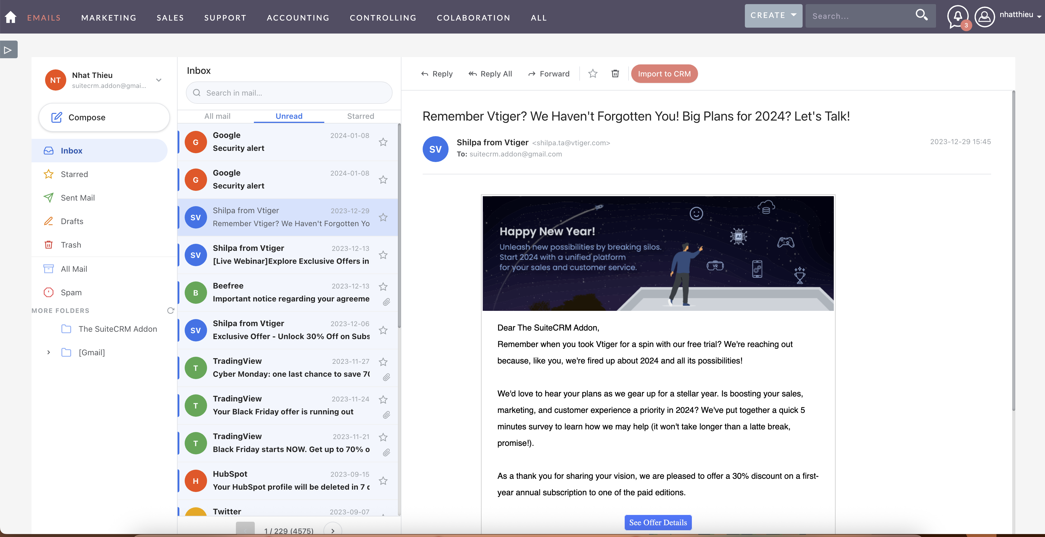 MTS Mail Pro screenshot #1