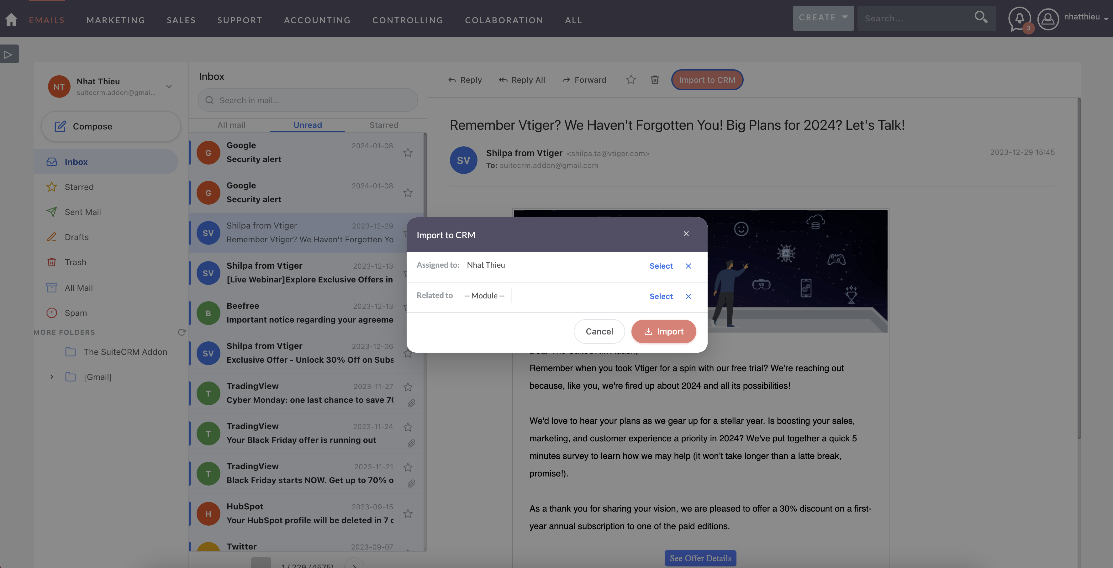 MTS Mail Pro screenshot #2