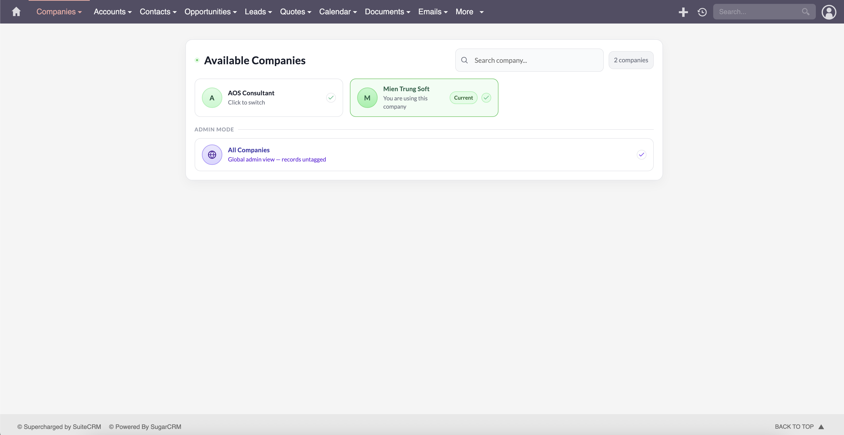 MTS Multi Organization screenshot #3