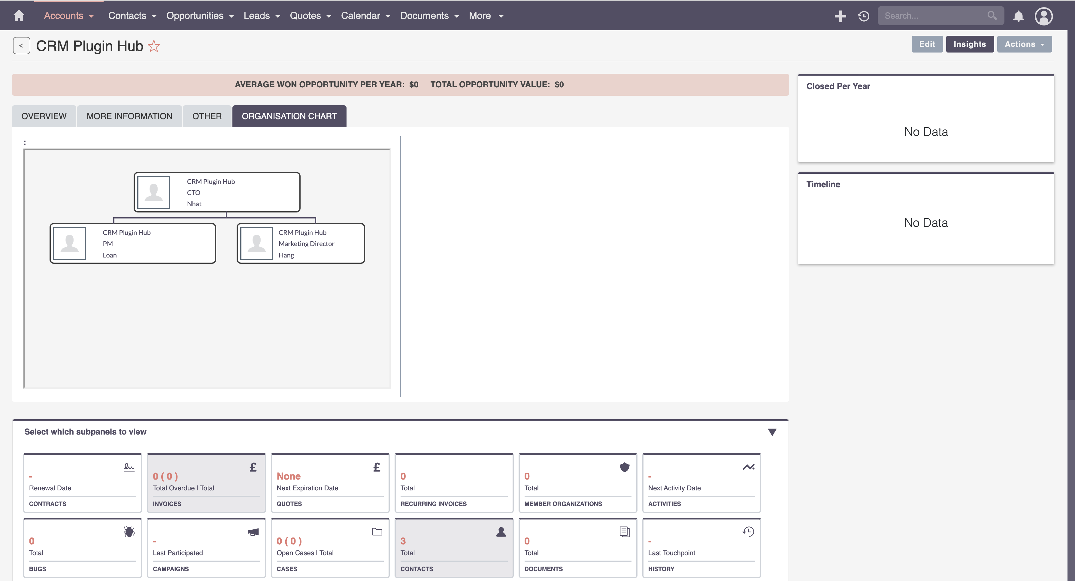 MTS Organisation Chart screenshot #4