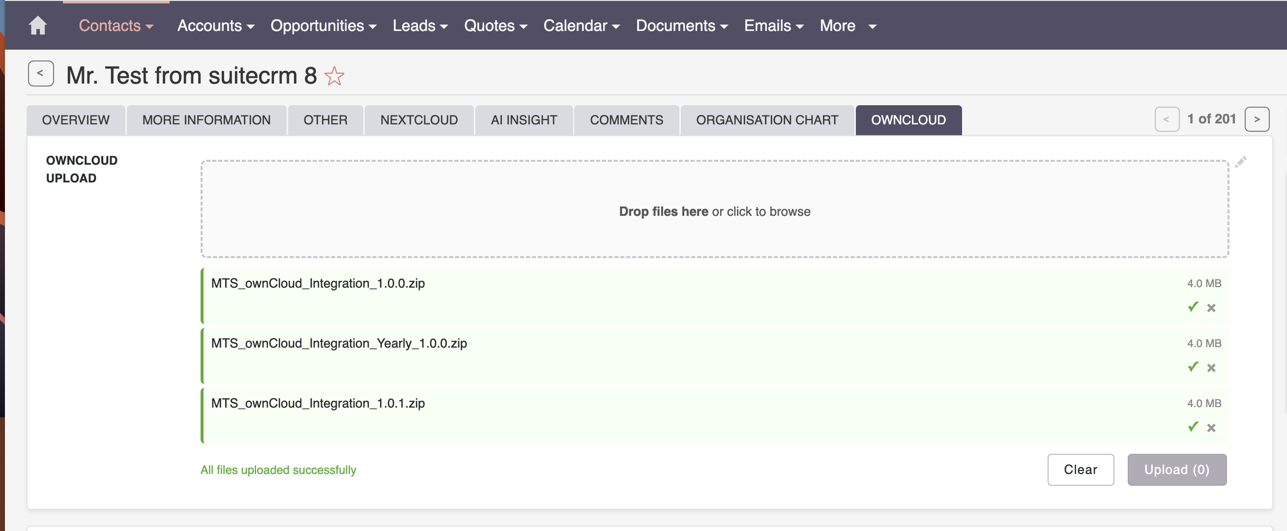 MTS ownCloud & Nextcloud Integration screenshot #1