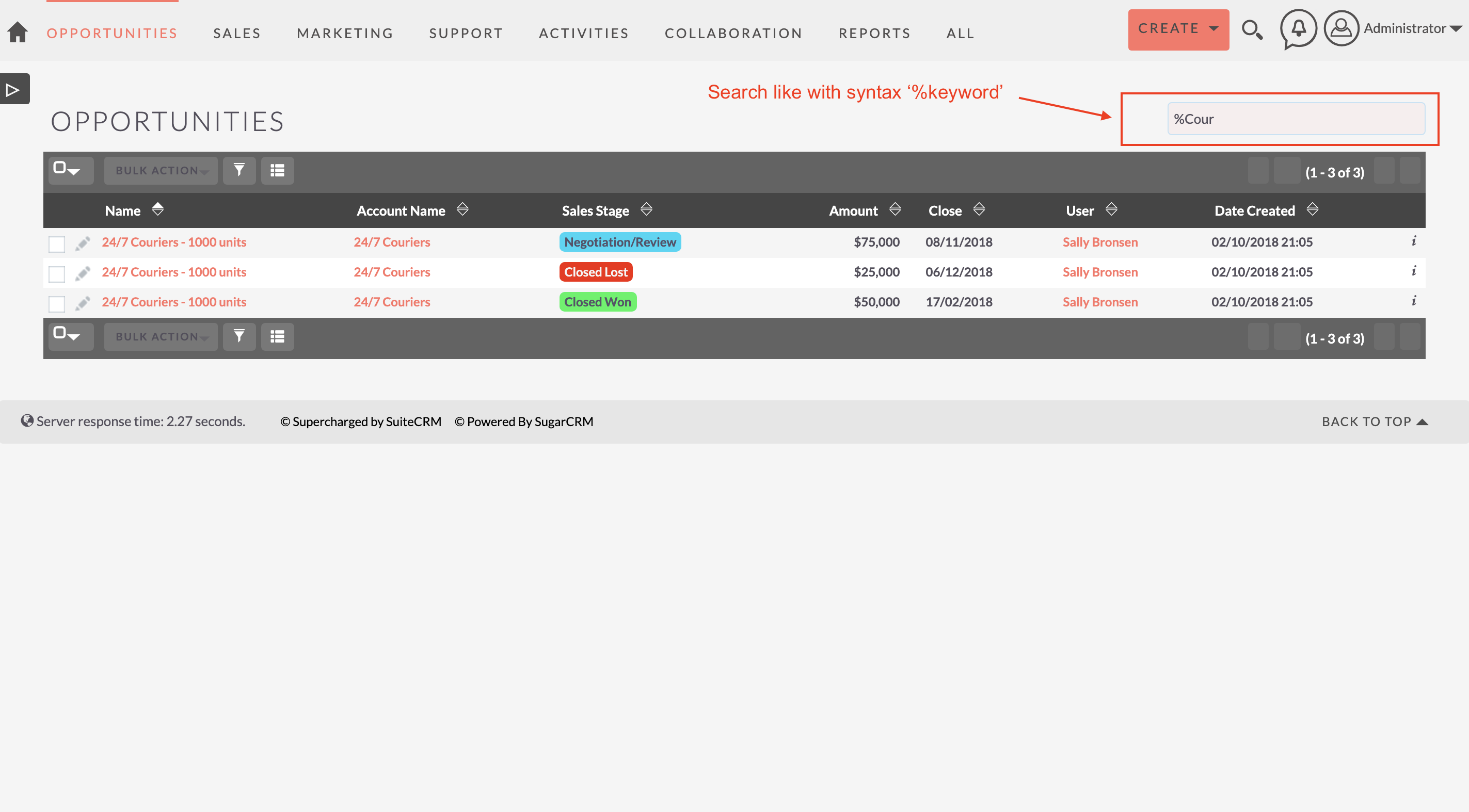 MTS Quick Search screenshot #1