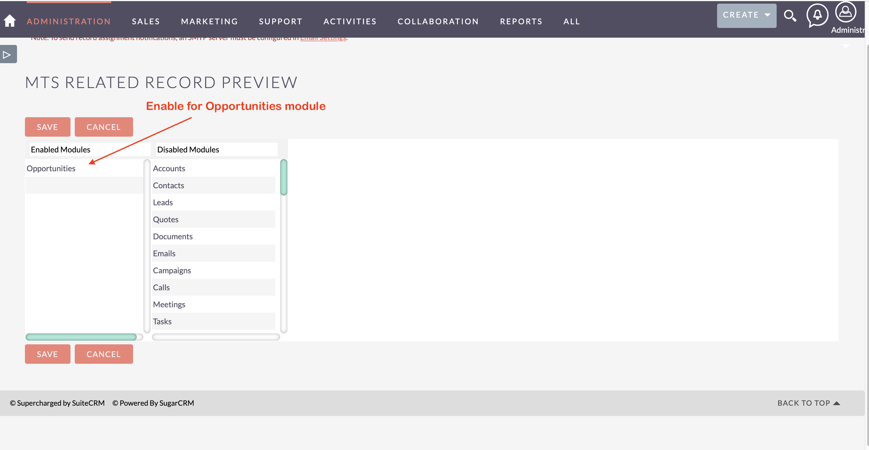MTS Related Record Preview screenshot #1