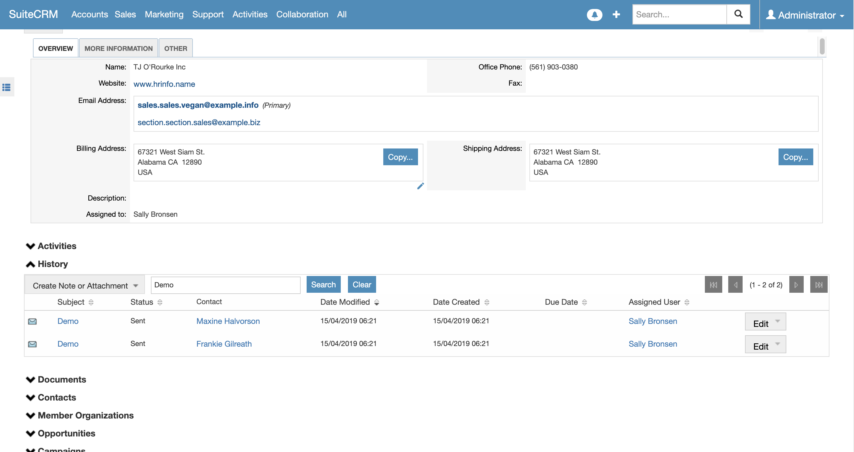 MTS SubPanel Search screenshot #2