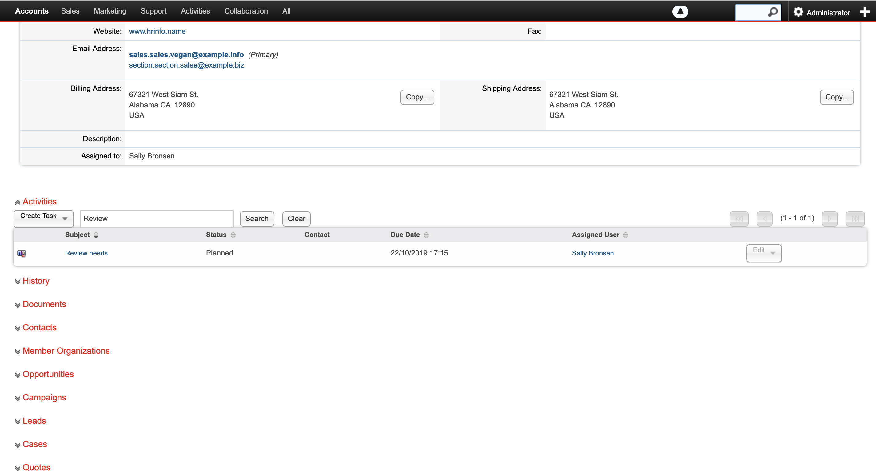 MTS SubPanel Search screenshot #3