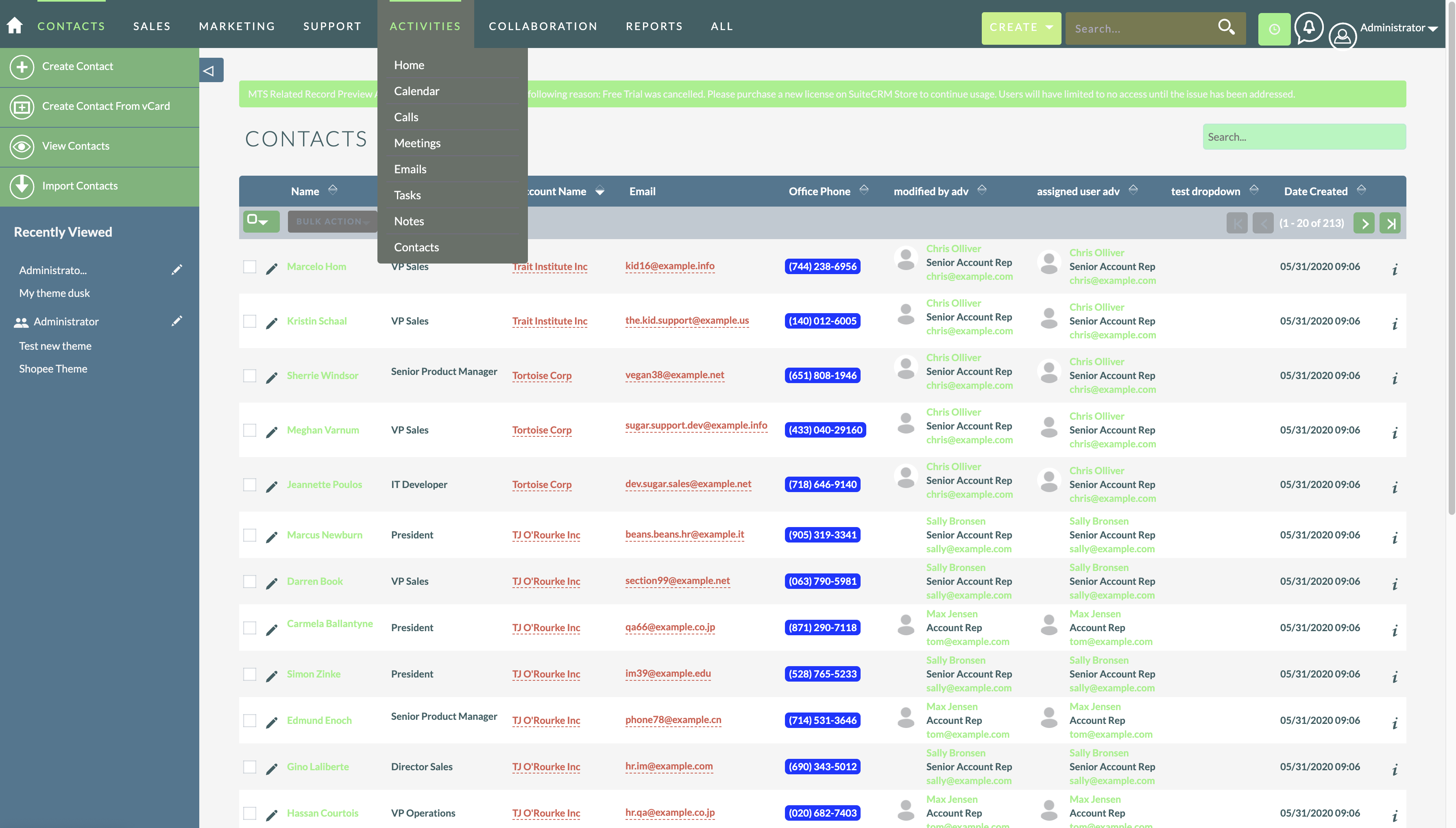 MTS Theme Builder (SuiteCRM 7) screenshot #2