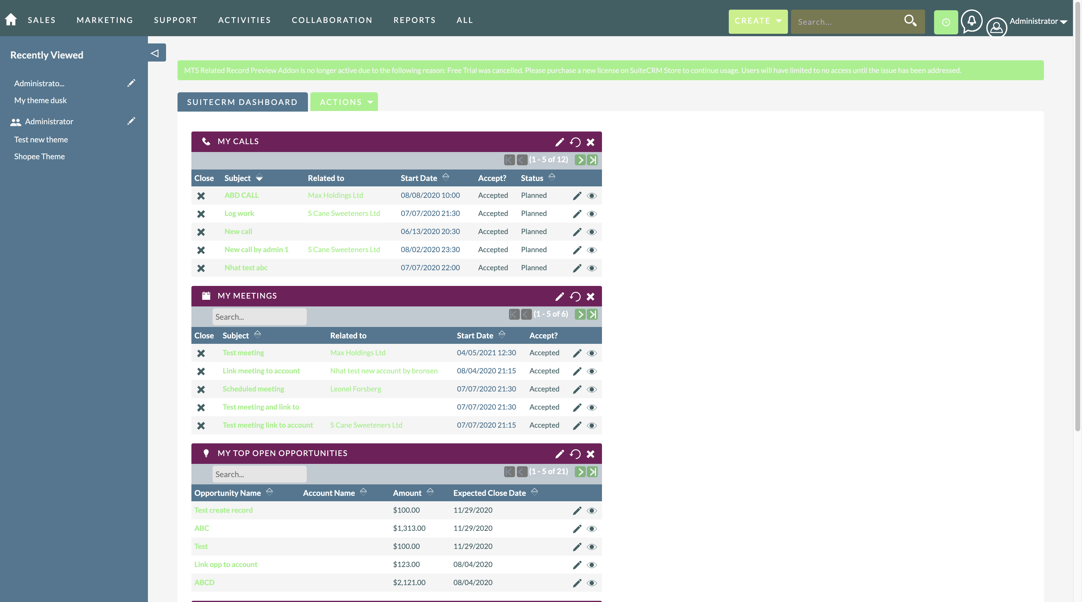 MTS Theme Builder (SuiteCRM 7) screenshot #3