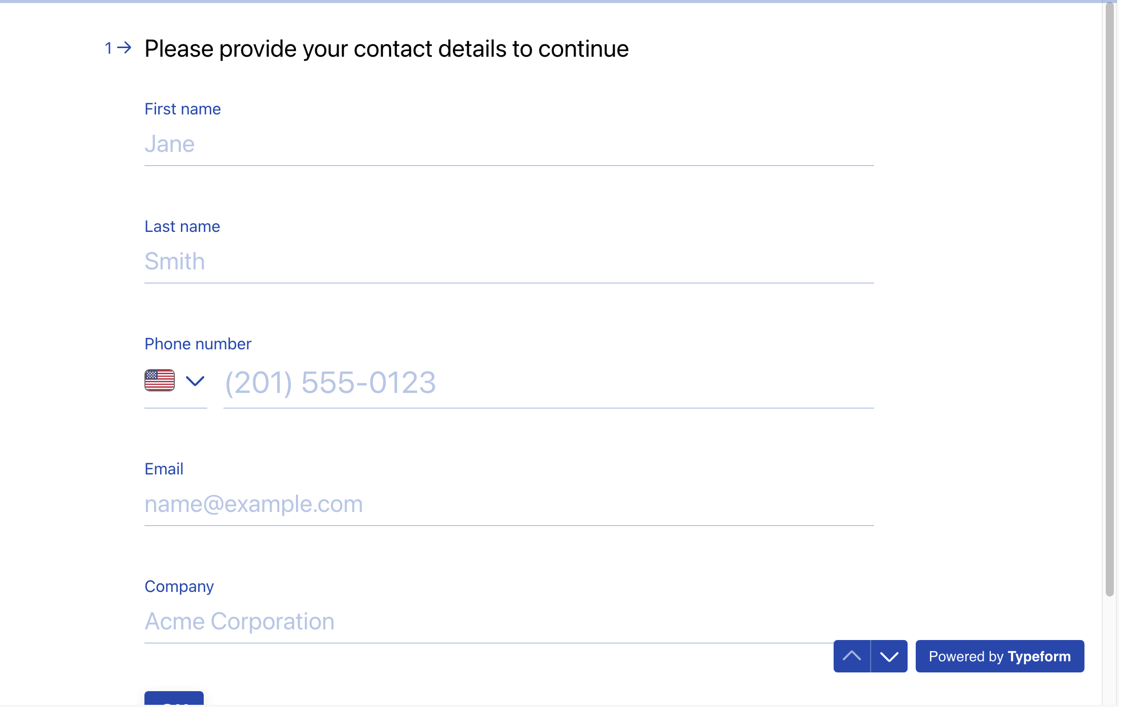 MTS Typeform Integration screenshot #1